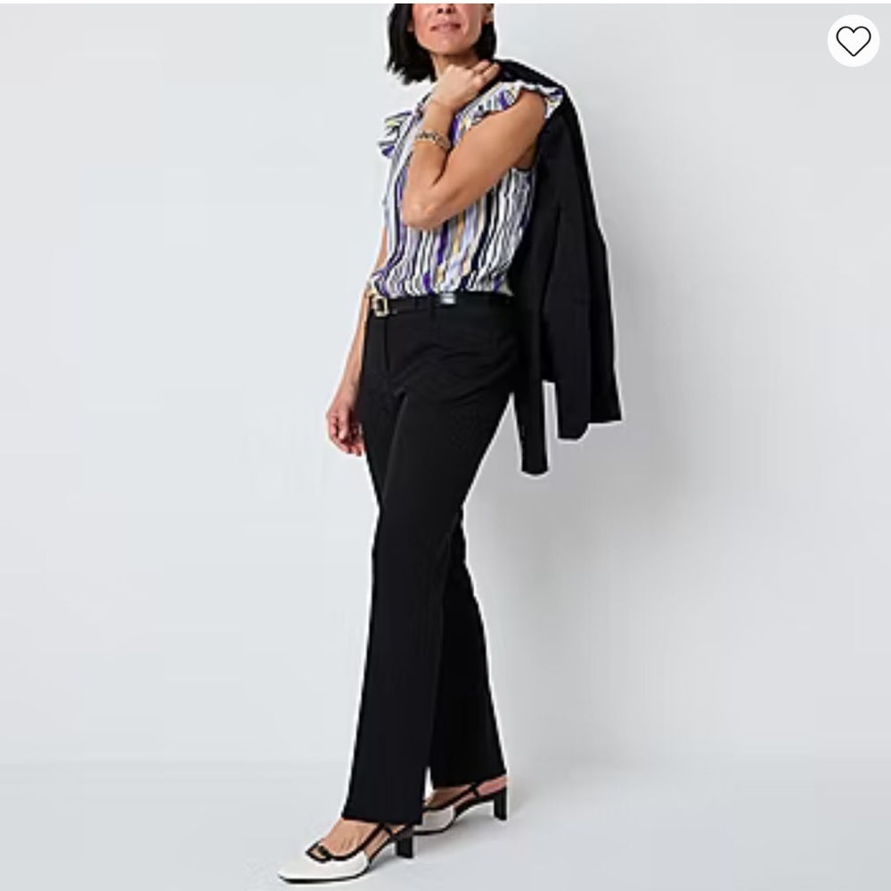 Liz Claiborne Black Wide Leg Pants